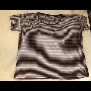 EVERLANE • “The Cotton Box Tee” Striped Shirt